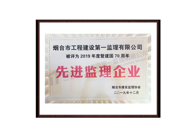 2019年先進(jìn)監(jiān)理企業(yè)